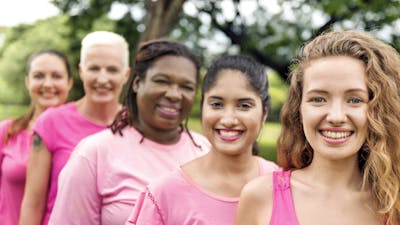 Women Breast Cancer Support Charity Concept