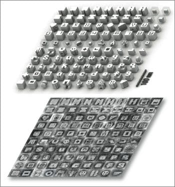 Self-assembled synthetic DNA strands called DNA bricks